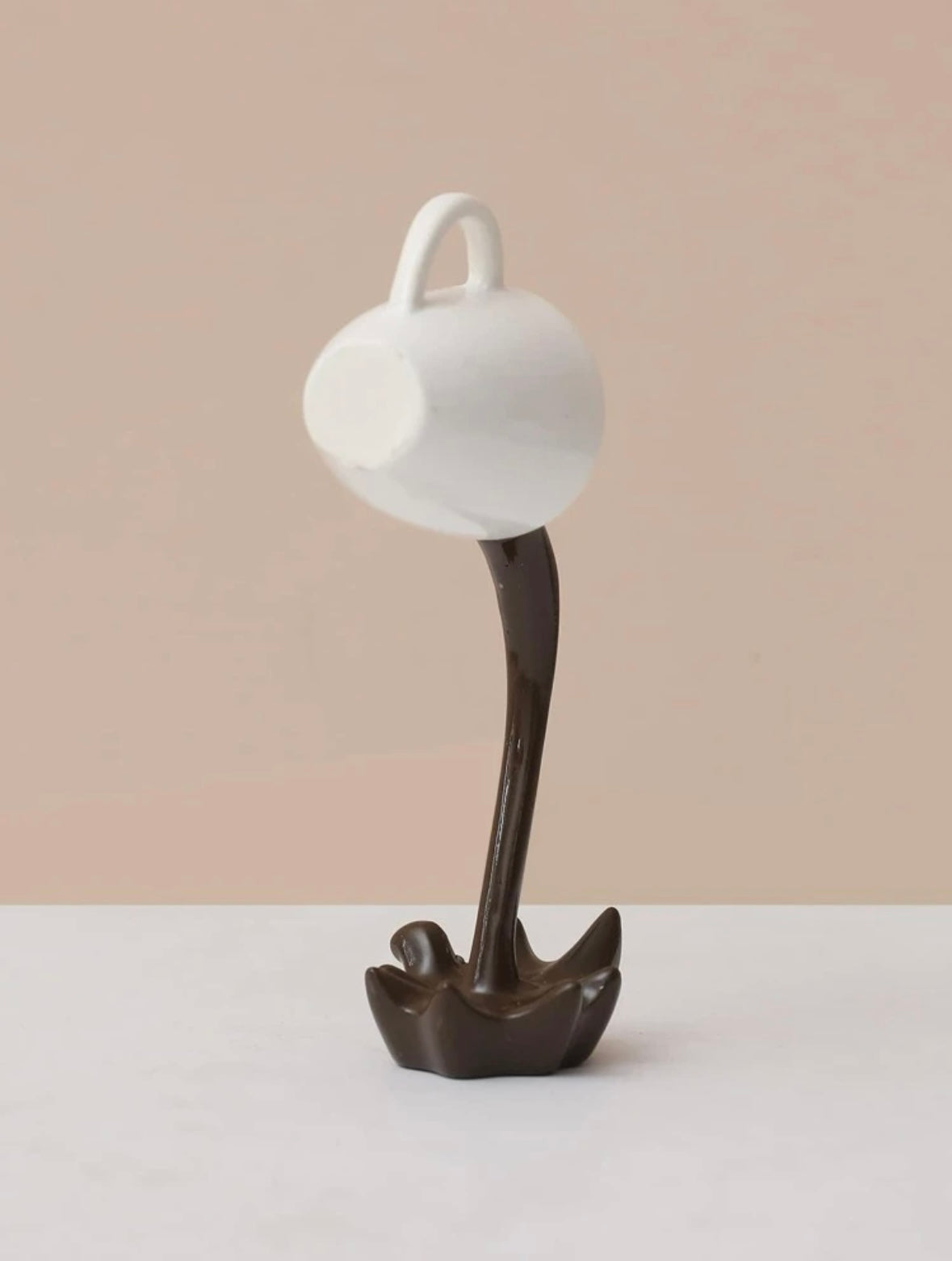 Coffee Pouring Dangling Cup Art Decoration