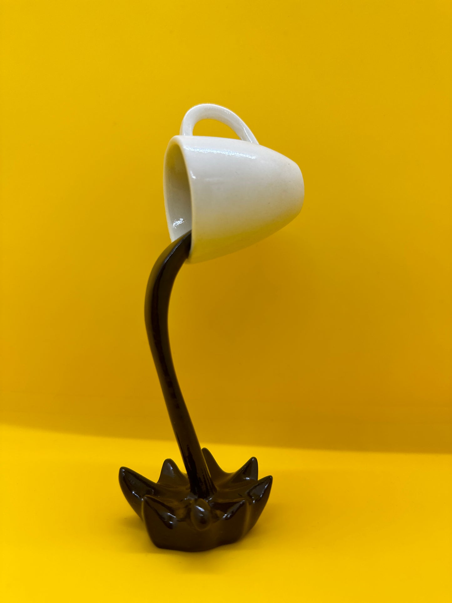 Coffee Pouring Dangling Cup Art Decoration