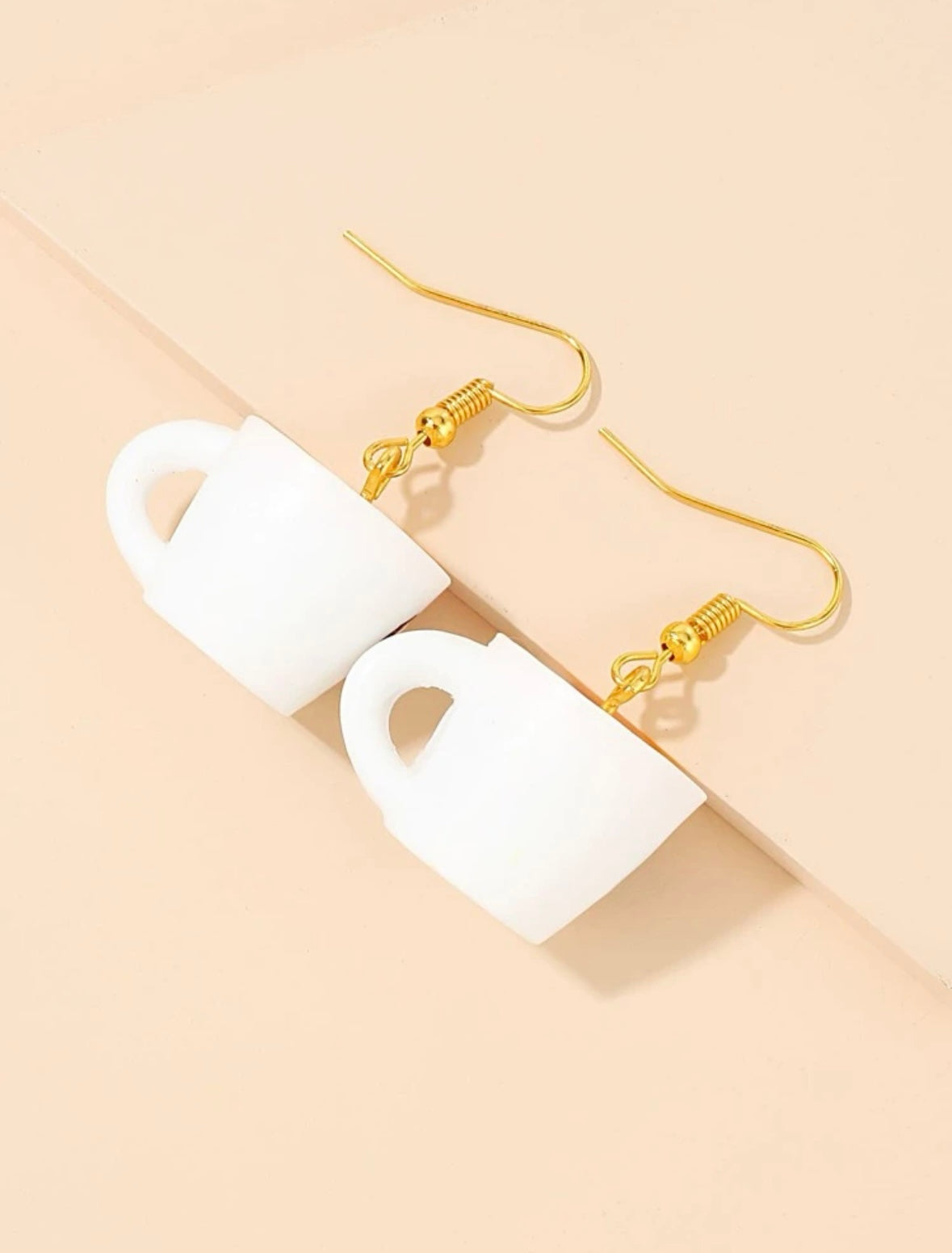 Coffee inspired earrings